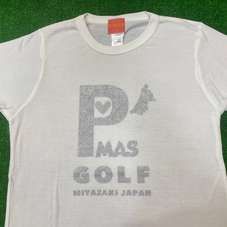 P'MAS ロゴ　Tシャツ(ホワイト)