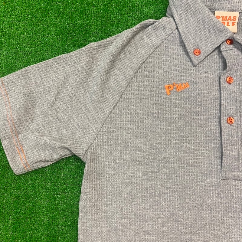 PEARLY GATESMSY布帛風ミニワッフルポロシャツサイズ6 PEARLY GATESMSY布帛風ミニワッフルポロシャツサイズ6 PEARLY