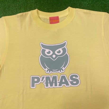 P'MAS フクロウロゴ　Tシャツ