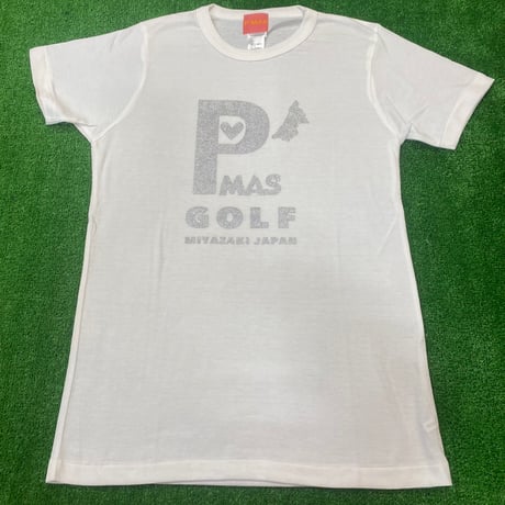 P'MAS ロゴ　Tシャツ(ホワイト)