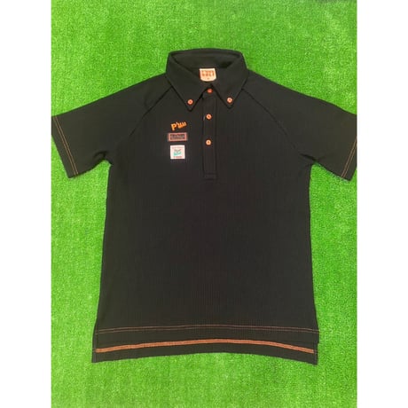 《P'MAS×Karl Helmut》ワッフルラグランポロシャツ