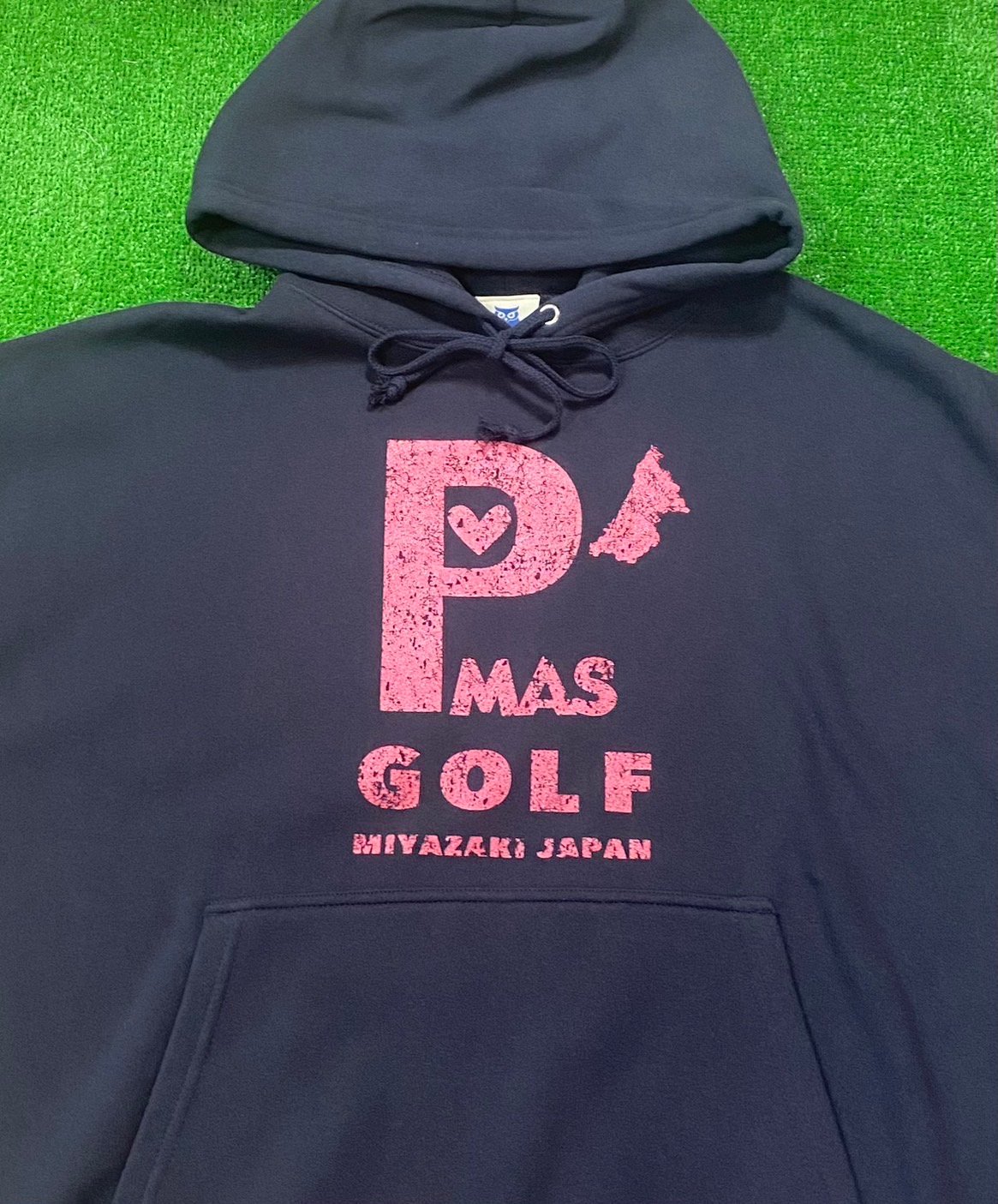 P'MAS GOLF 裏起毛ビッグシルエットパーカー(ネイビー) | P'MAS GOLF