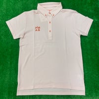 日本製ワッフルポロシャツ(ピンク)