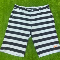 ボーダー柄ハーフパンツ(ブルー×ネイビー)