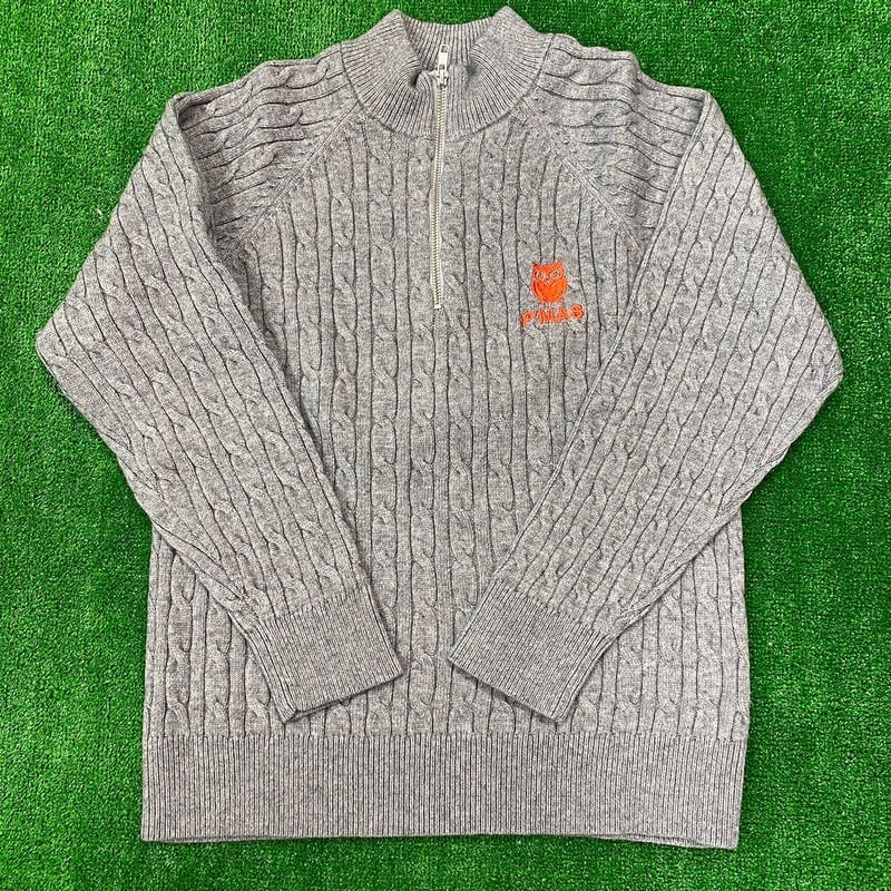 ケーブルニットハーフジップ | P'MAS GOLF