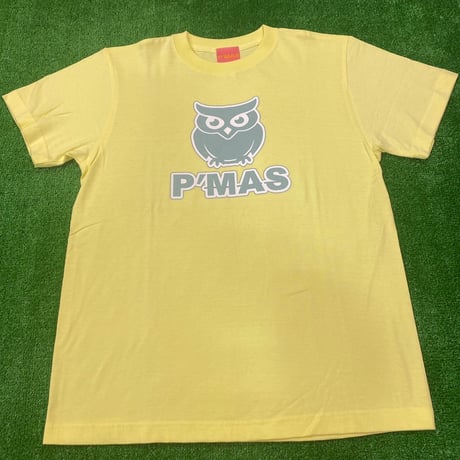 P'MAS フクロウロゴ　Tシャツ