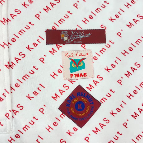 《P'MAS×Karl Helmut》総柄ポロシャツ