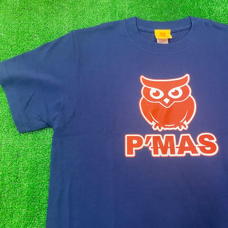 P'MAS フクロウロゴ　Tシャツ