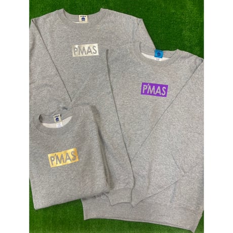 P'MASロゴ　ラグランスリーブスウェット