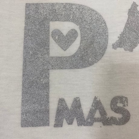 P'MAS ロゴ　Tシャツ(ホワイト)