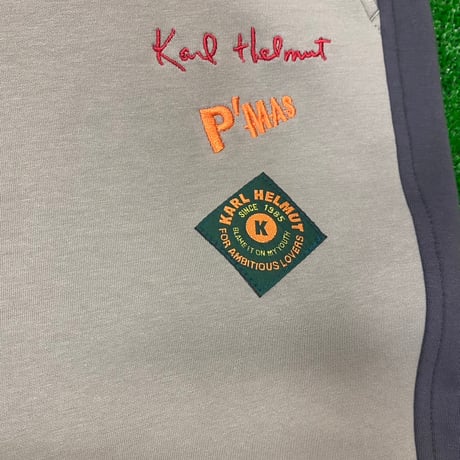 《P'MAS×Karl Helmut》パンツ(グレー×ハッカ)