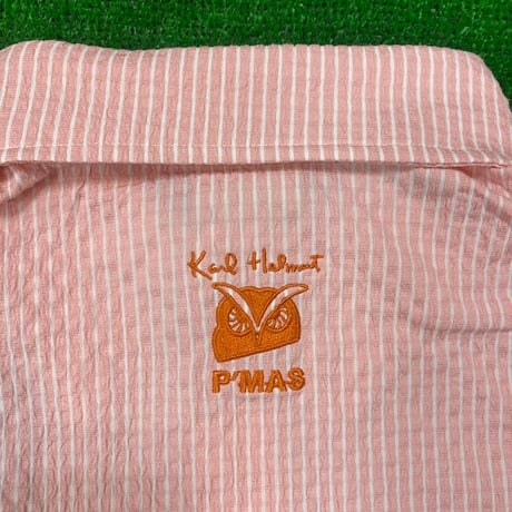 《P'MAS×Karl Helmut》ストライプポロシャツ
