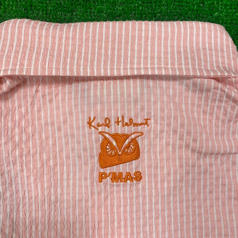KARLHELMUT ストライプポロシャツ Mサイズ P'MAS×Karl Helmut》ストライプポロシャツ | P'MAS GOLF