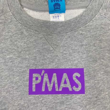 P'MASロゴ　ラグランスリーブスウェット