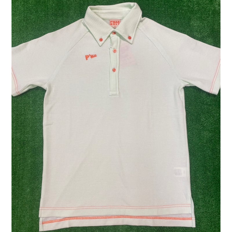 PEARLY GATESMSY布帛風ミニワッフルポロシャツサイズ6 PEARLY GATESMSY布帛風ミニワッフルポロシャツサイズ6