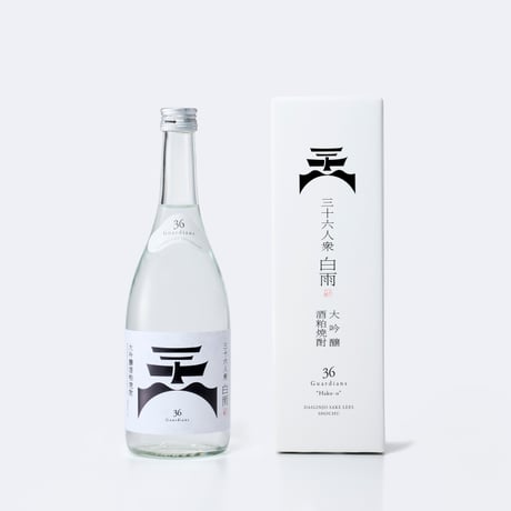 三十六人衆「白雨」大吟醸酒粕焼酎　720ml （化粧箱付き）