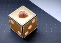 【A4size】HTM039 革のサイコロ 【PDFpattern】