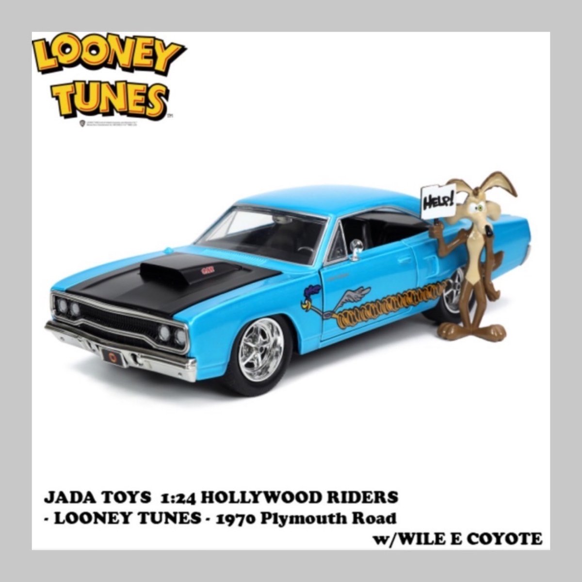 コヨーテ　ルーニーテューンズ LOONEY TUNES 1/24ミニカー & WILE E COYOTE 【ルーニーテューン