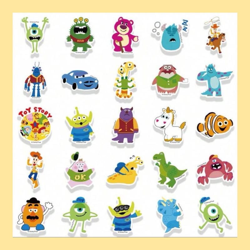 トイストーリー 防水ステッカー 10枚1セット【TOYSTORY】 | Pilina