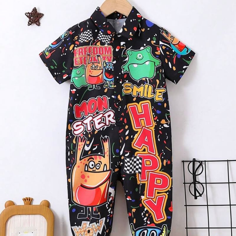 男の子用 ジャンプスーツ【ツナギ】アメリカン カジュアル | Pilina