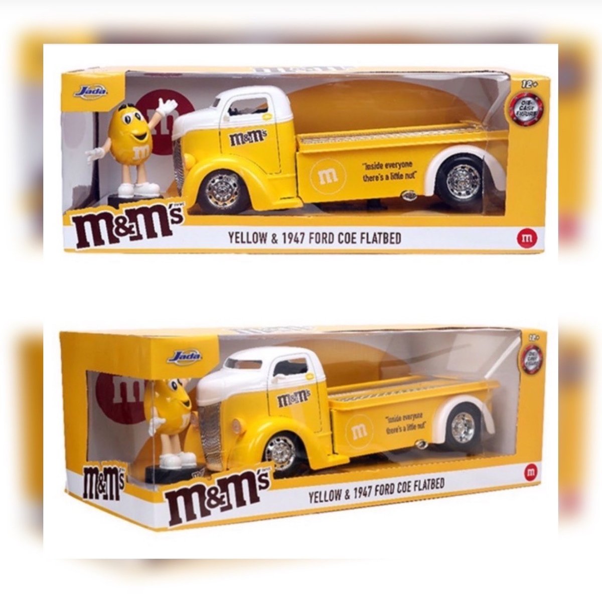 M&m’s yellow& 1974 Ford coe flatbed 黄色 Amazon.com: Jada M&M's 1:24 1947 Ford COE Flatbed Die-cast Car