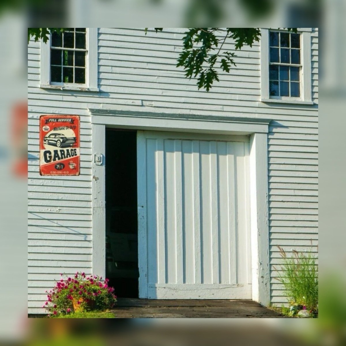 レトロブリキ看板 レッド【ブリキ看板】 | Pilina アメリカン雑貨専門店