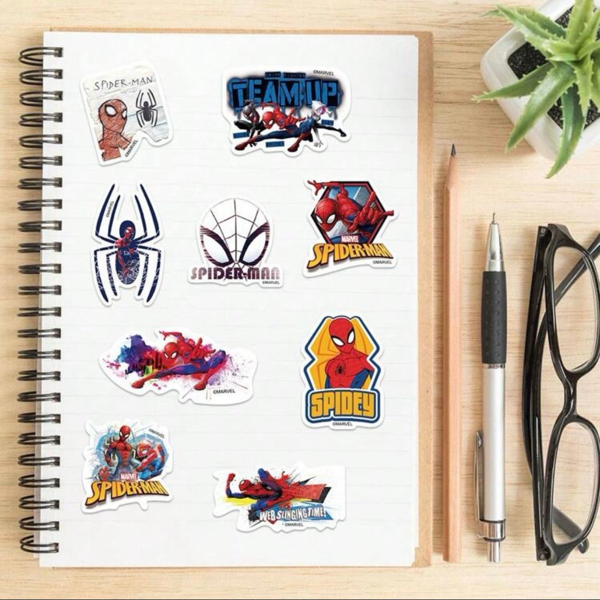 MARVEL スパイダーマン 防水ステッカー 10枚1セット【マーベル