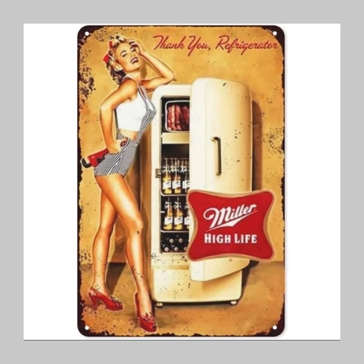 ブリキ看板 ピンナップガール【ブリキ看板】 | Pilina アメリカン雑貨