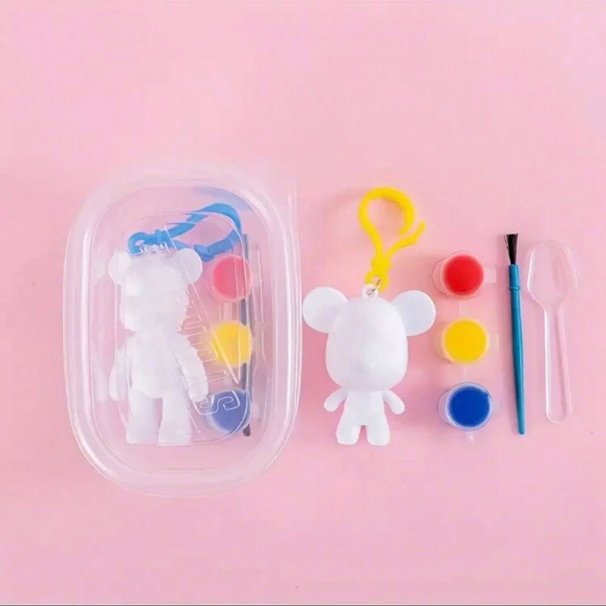 ホワイトベアー お絵描きペイントセット【キーホルダー】 | Pilina