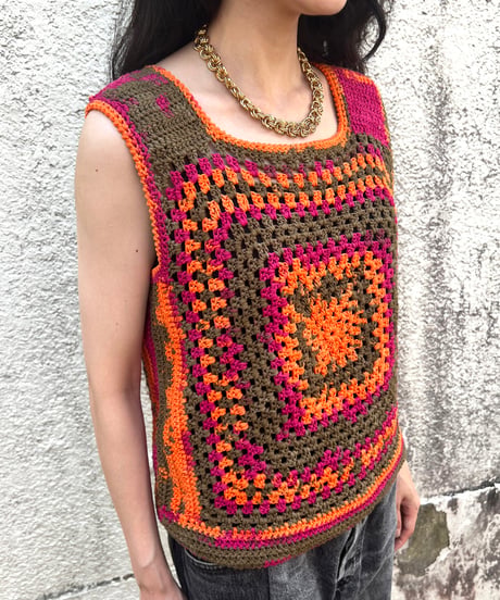 Granma Knitted Colorful Knit