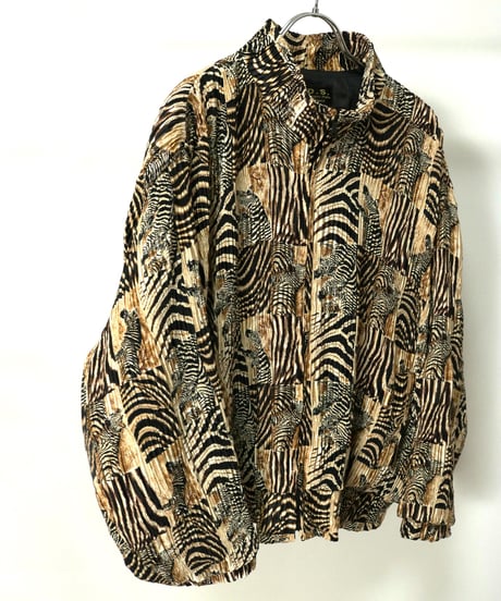 Leopard Pleats Blouson