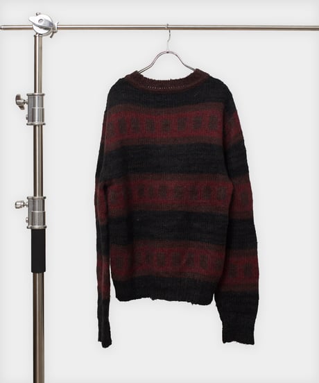 Border Like a Ladder Mohair Knit