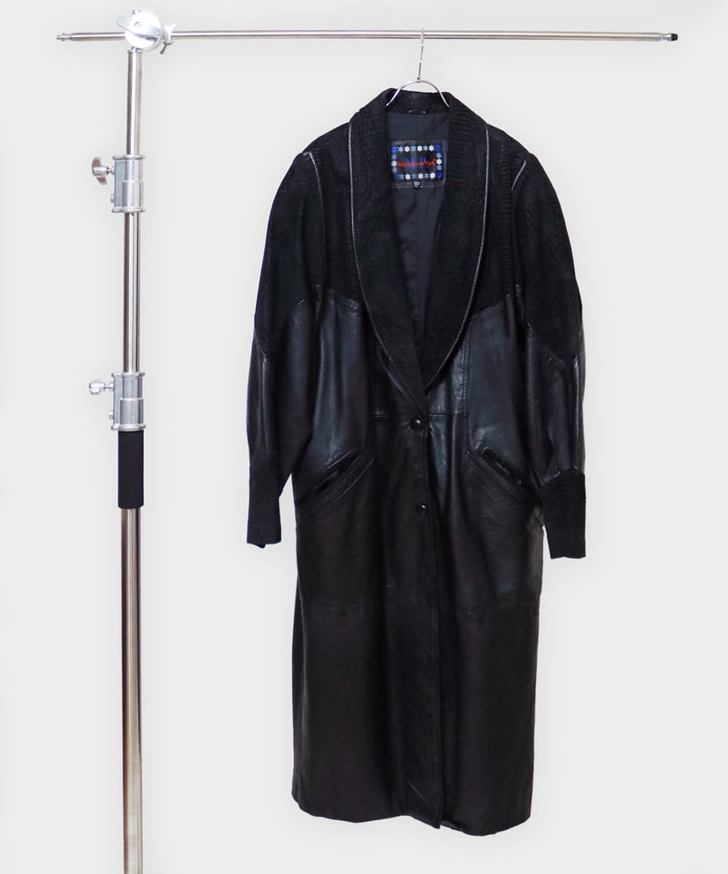 Switching Leather Long Coat | E1N76 ｲｰｲﾁｴﾇﾅﾅﾛｸ