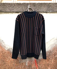 Narrow Chain Stripe Knit