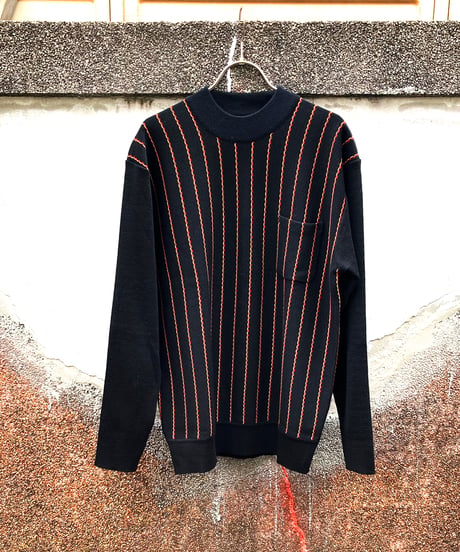 Narrow Chain Stripe Knit