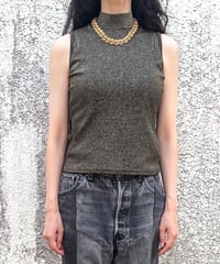Highneck  Kira-Kira Sleeveless Tops
