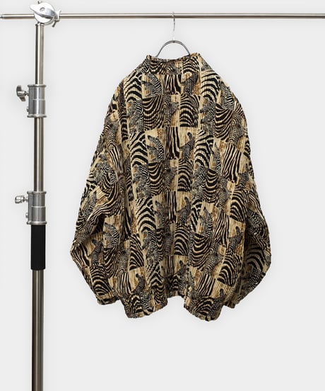 Leopard Pleats Blouson
