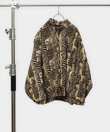 Leopard Pleats Blouson