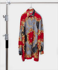 Chain Printed Red Shirt