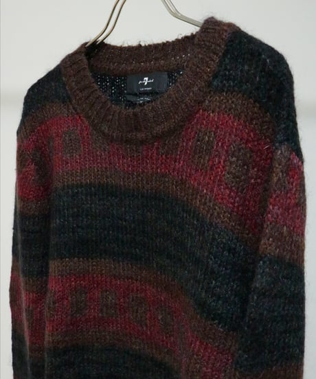Border Like a Ladder Mohair Knit