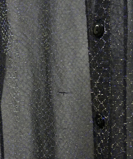 Blue Glitter Sheer Shirts