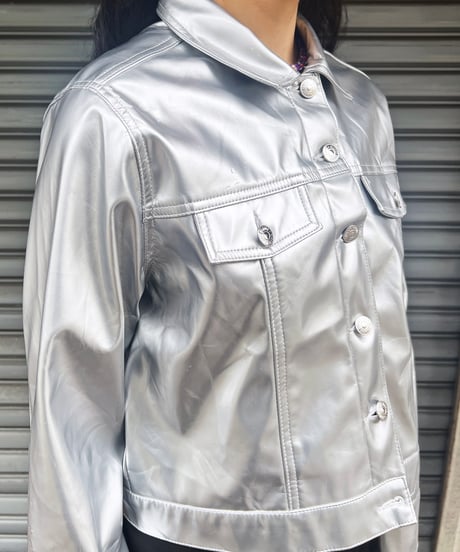 Metallic silver Jacket