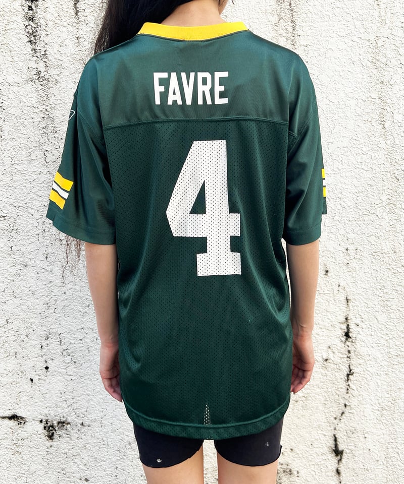 NFL グリーンベイ・パッカーズ B.Favre ユニフォーム No.4 人気スポーツ - NFL グリーンベイ・パッカーズ B.Favre