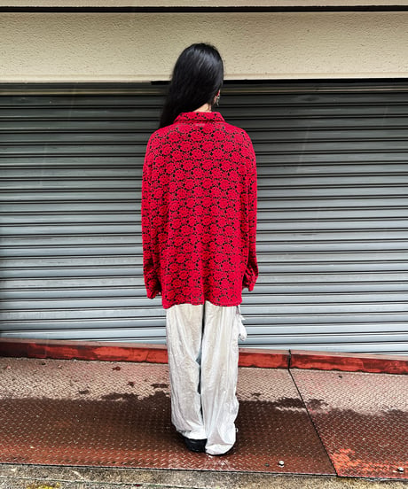 Red Roses Lace Big Shirts