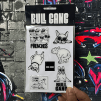 BULL GANG A6 樹脂ステッカー