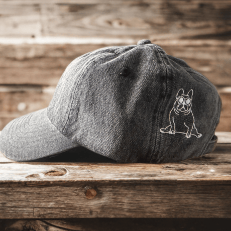 デニム　ワンポイント刺繍CAP🧢