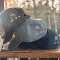 デニム　ワンポイント刺繍CAP🧢