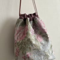 花柄巾着バッグ