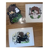 【おまけ付】もちにんラバスト×ステッカー（5×5）×横長ステッカー【送料込】