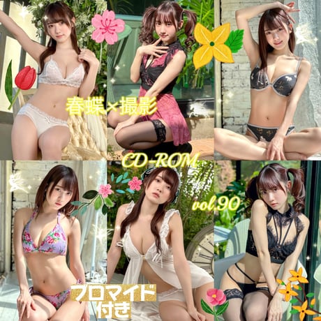 春蝶×撮影CD-ROM /// vol.90🐥💐【300枚✨️】ﾌﾞﾛﾏｲﾄﾞ付き撮影ﾃﾞｰﾀ入りCD-ROM💿